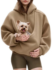 Pet Tote With Loose Pullover Sweatshirts