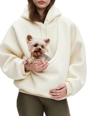 Pet Tote With Loose Pullover Sweatshirts