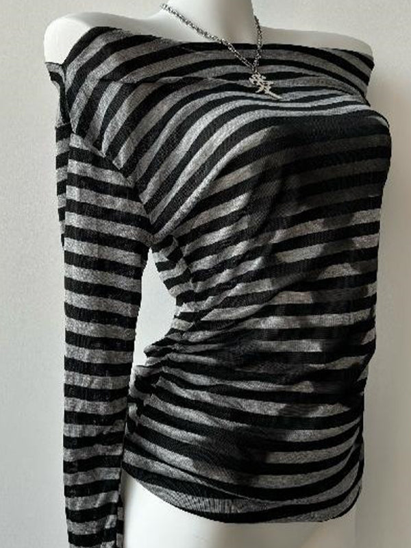 Skull Headline Pattern Print Long Sleeve