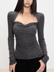 Retro Striped Print Long Sleeve