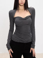 Retro Striped Print Long Sleeve