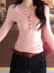 Retro Striped Print Long Sleeve