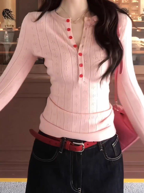 Retro Striped Print Long Sleeve