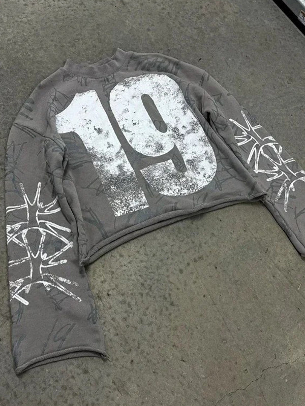 American Retro Print Long Sleeve