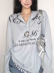 American Retro Print Long Sleeve