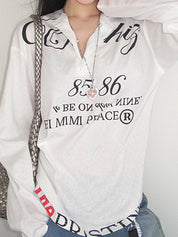 American Retro Print Long Sleeve