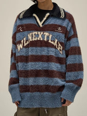 Retro Striped Print Sweaters