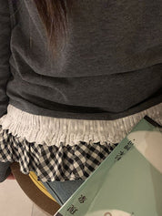 False Two-Piece Splicing Sweaters