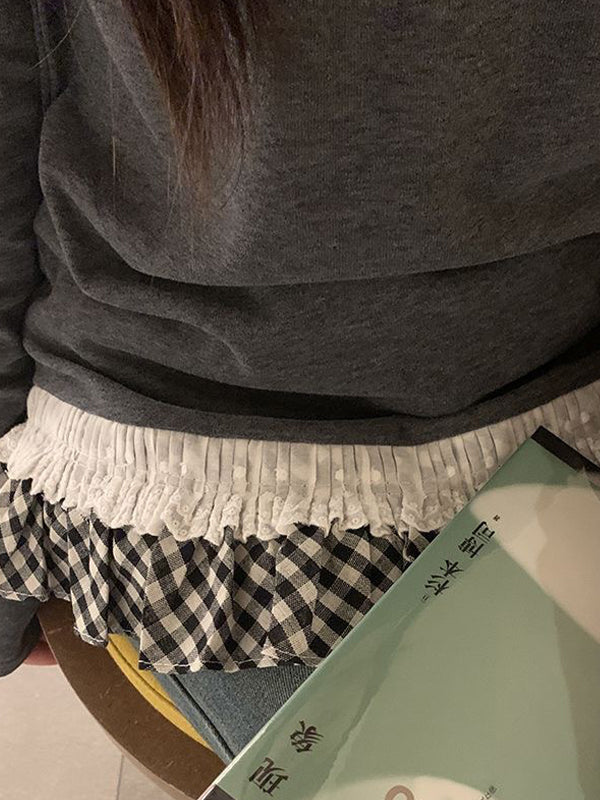 False Two-Piece Splicing Sweaters