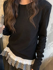 False Two-Piece Splicing Sweaters