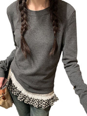 False Two-Piece Splicing Sweaters