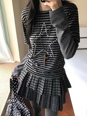 Star Studded Stripe Long Sleeve
