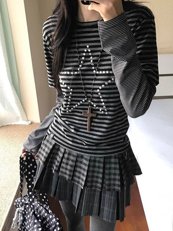 Star Studded Stripe Long Sleeve