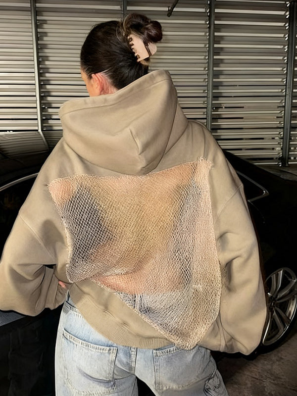 Backless Cutout Sequins Sweatshirts