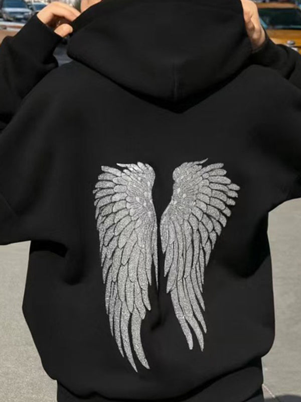 Retro Wings Punk Sweatshirts
