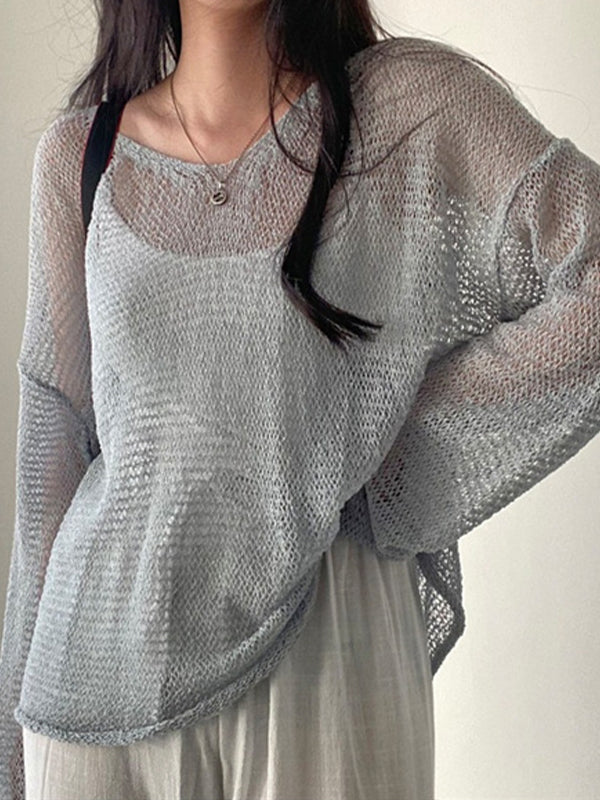 Loose And Casual Knitted Long Sleeve