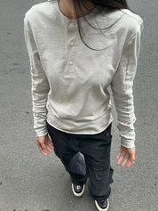 Personalized Hot-Fixed Rhinestones Long Sleeve