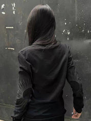 Personalized Hot-Fixed Rhinestones Long Sleeve