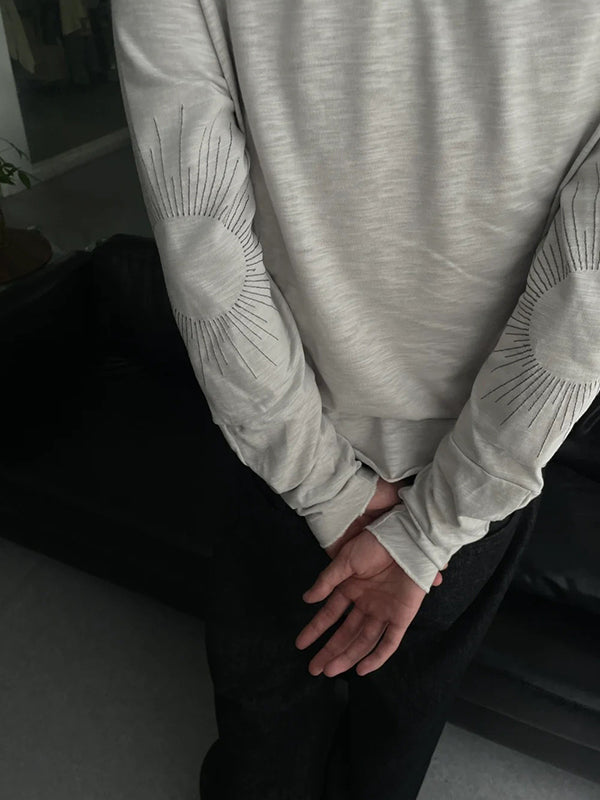 Personalized Hot-Fixed Rhinestones Long Sleeve