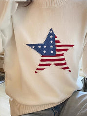 National Flag Pattern Sweater