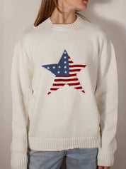 National Flag Pattern Sweater