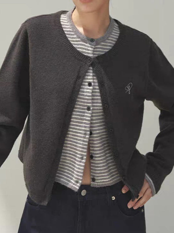 Two-Piece Striped Sweater