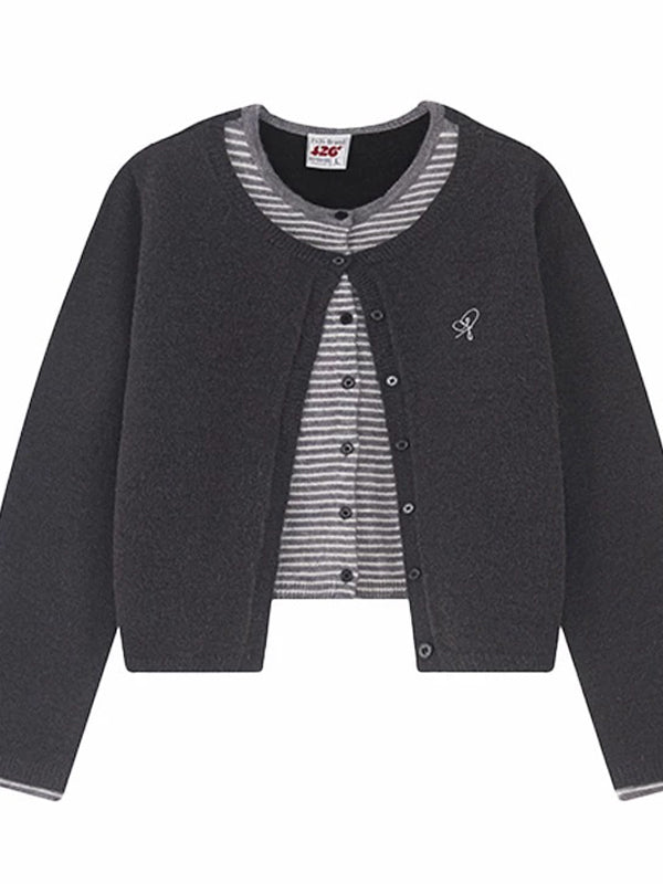 Two-Piece Striped Sweater