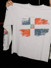 American Flag Retro Sweatshirt Oversized Long Sleeve