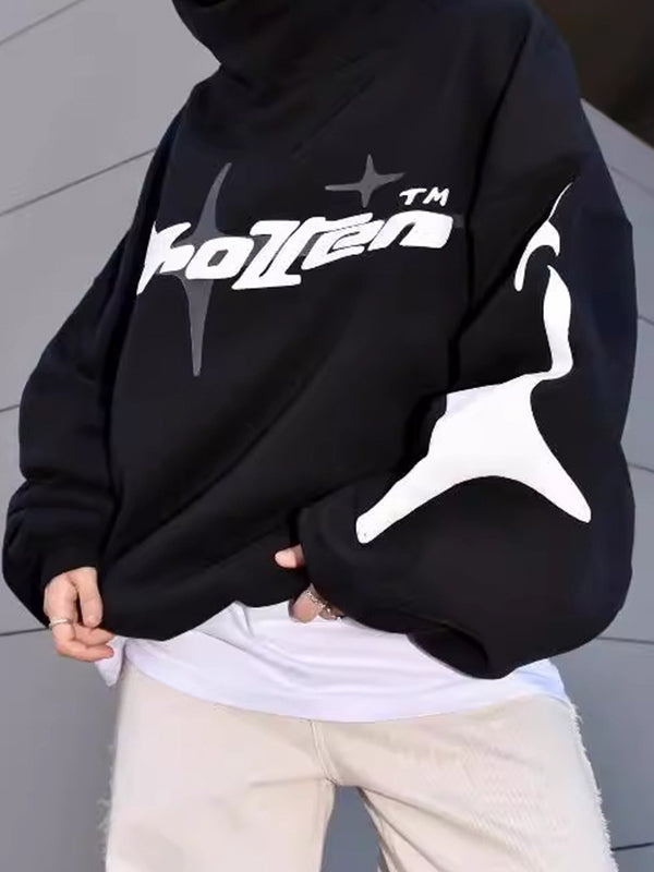 Y2K Star Letter Print Sweatshirt