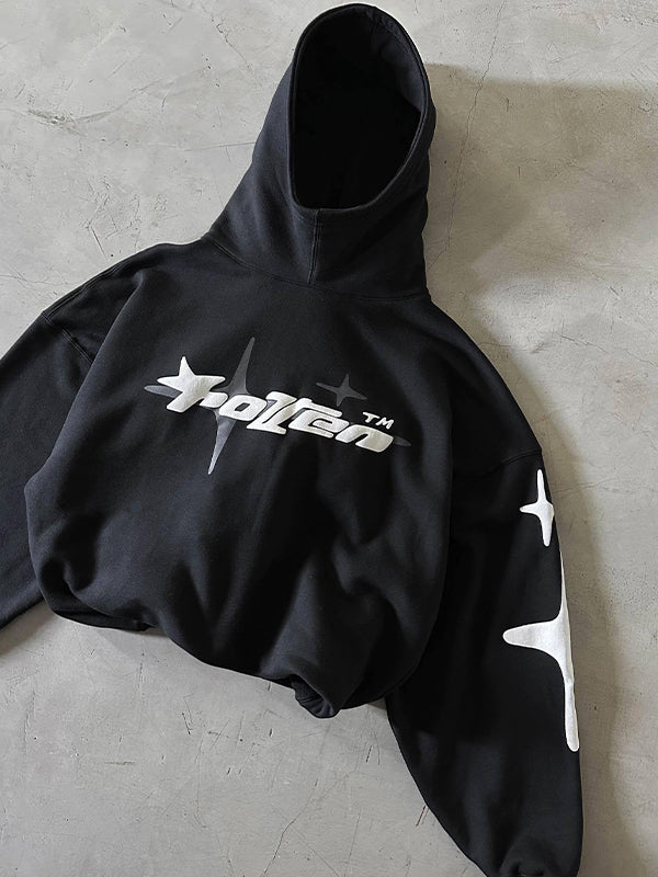 Y2K Star Letter Print Sweatshirt