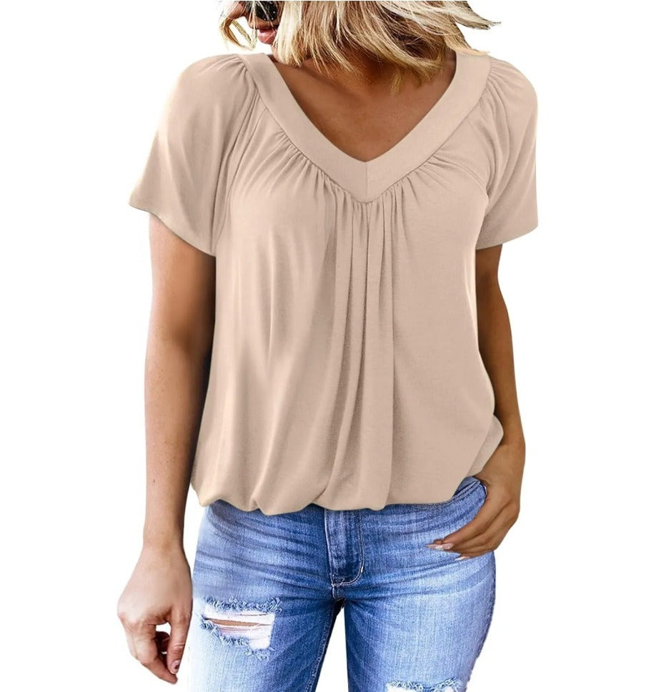 Women's Casual Summer  V Neck Tops