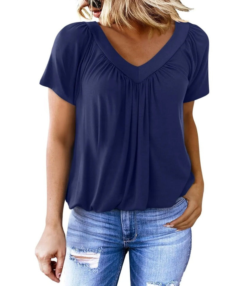 Women's Casual Summer  V Neck Tops