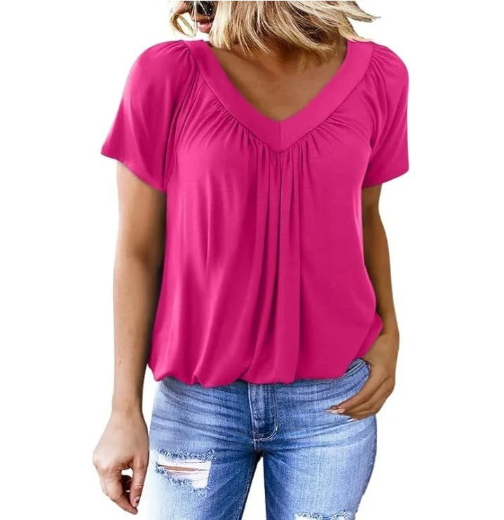 Women's Casual Summer  V Neck Tops