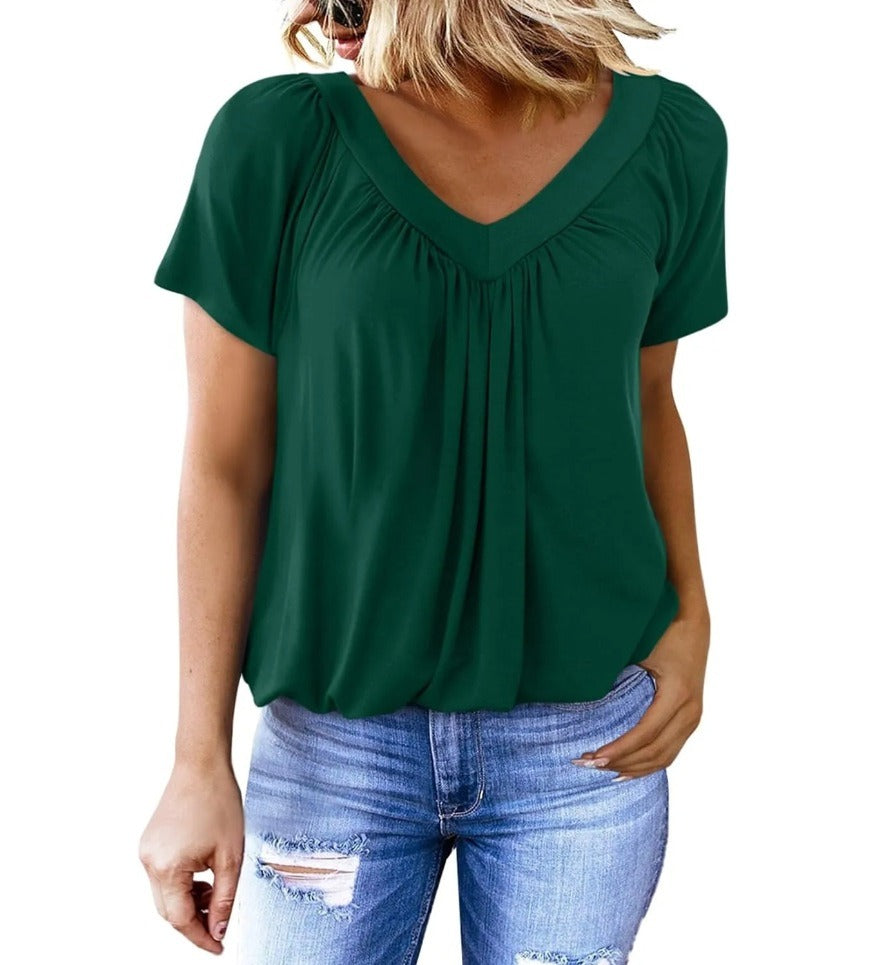 Women's Casual Summer  V Neck Tops