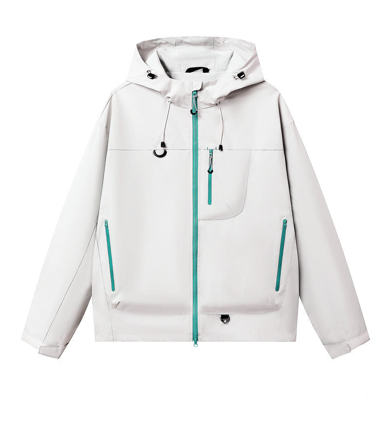 Unisex Lightweight Hiking Jacket – Waterproof, Hooded & Packable