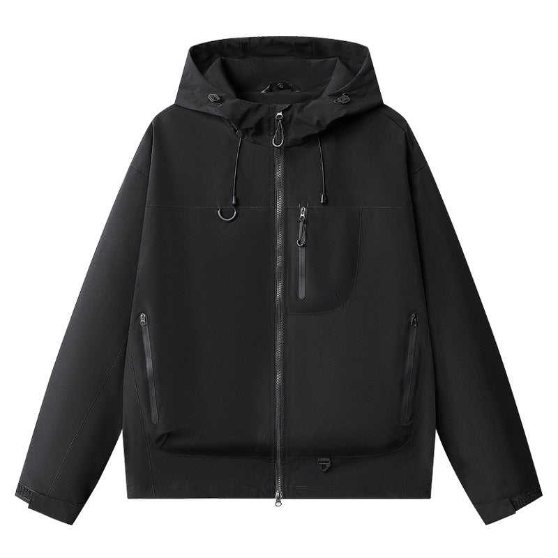 Unisex Lightweight Hiking Jacket – Waterproof, Hooded & Packable