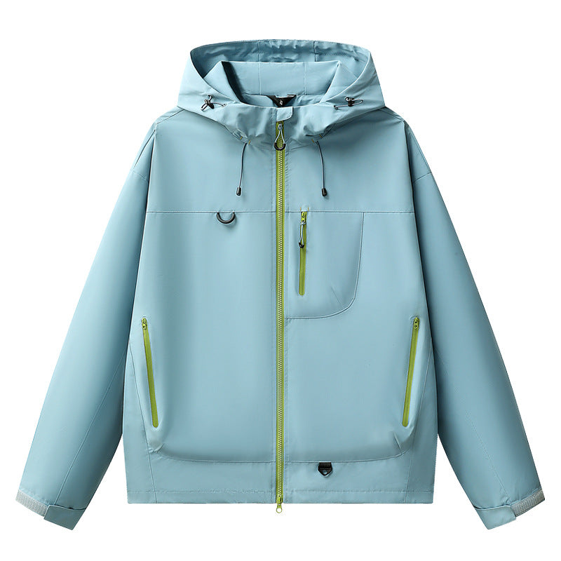 Unisex Lightweight Hiking Jacket – Waterproof, Hooded & Packable