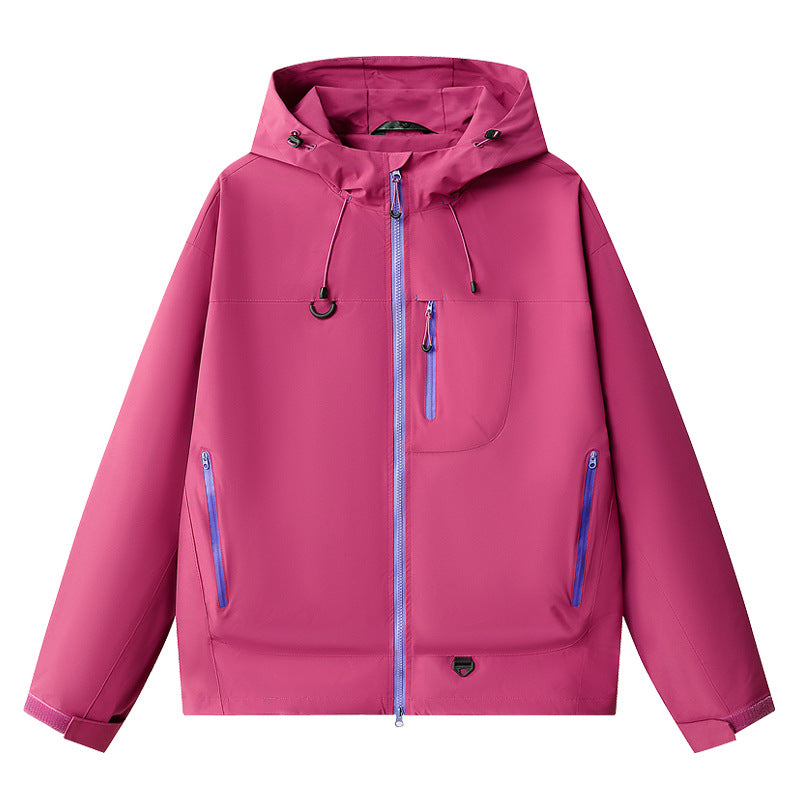 Unisex Lightweight Hiking Jacket – Waterproof, Hooded & Packable