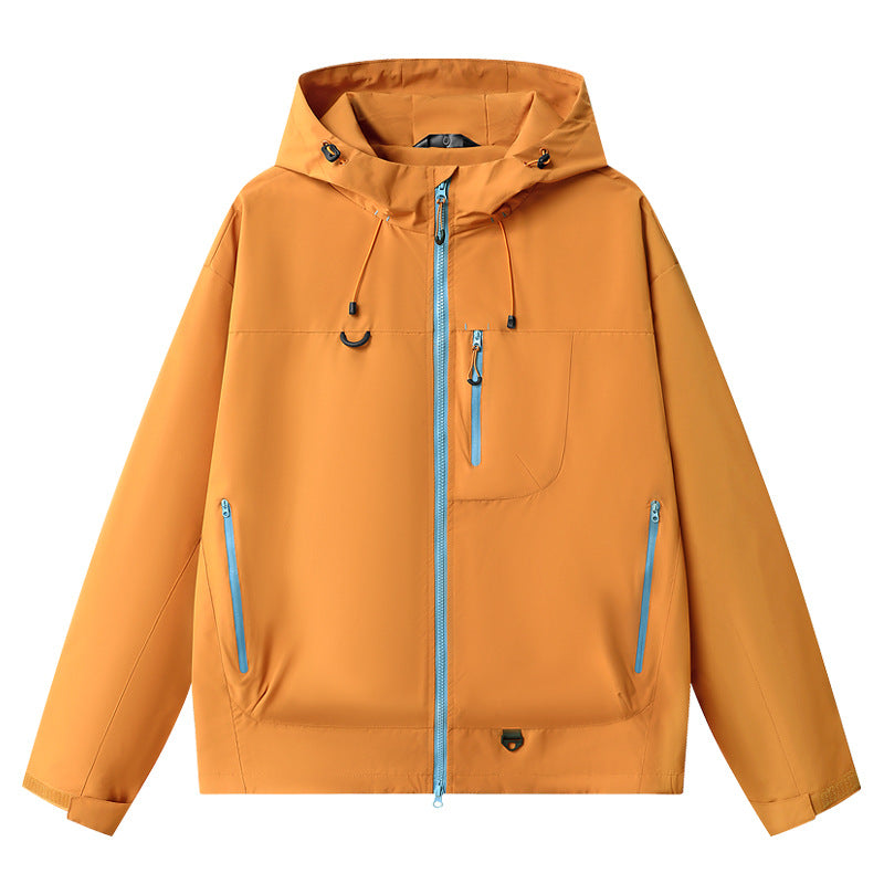 Unisex Lightweight Hiking Jacket – Waterproof, Hooded & Packable
