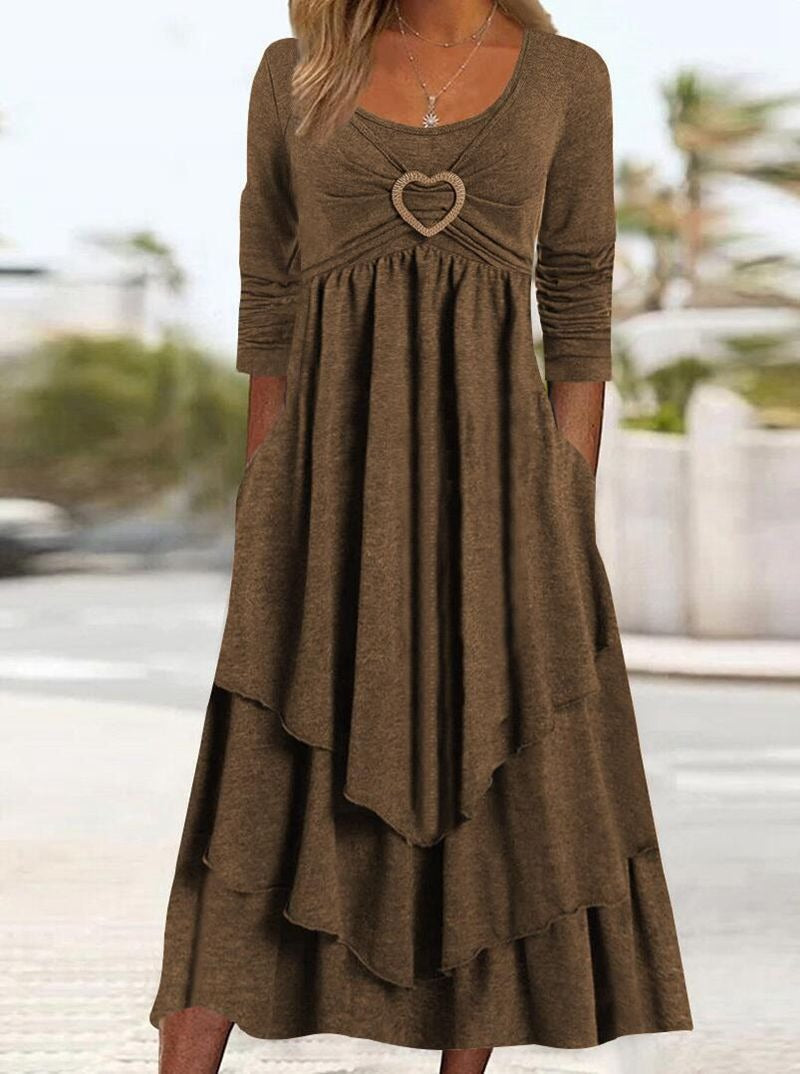 Women’s Flowy Maxi Dress with Pockets