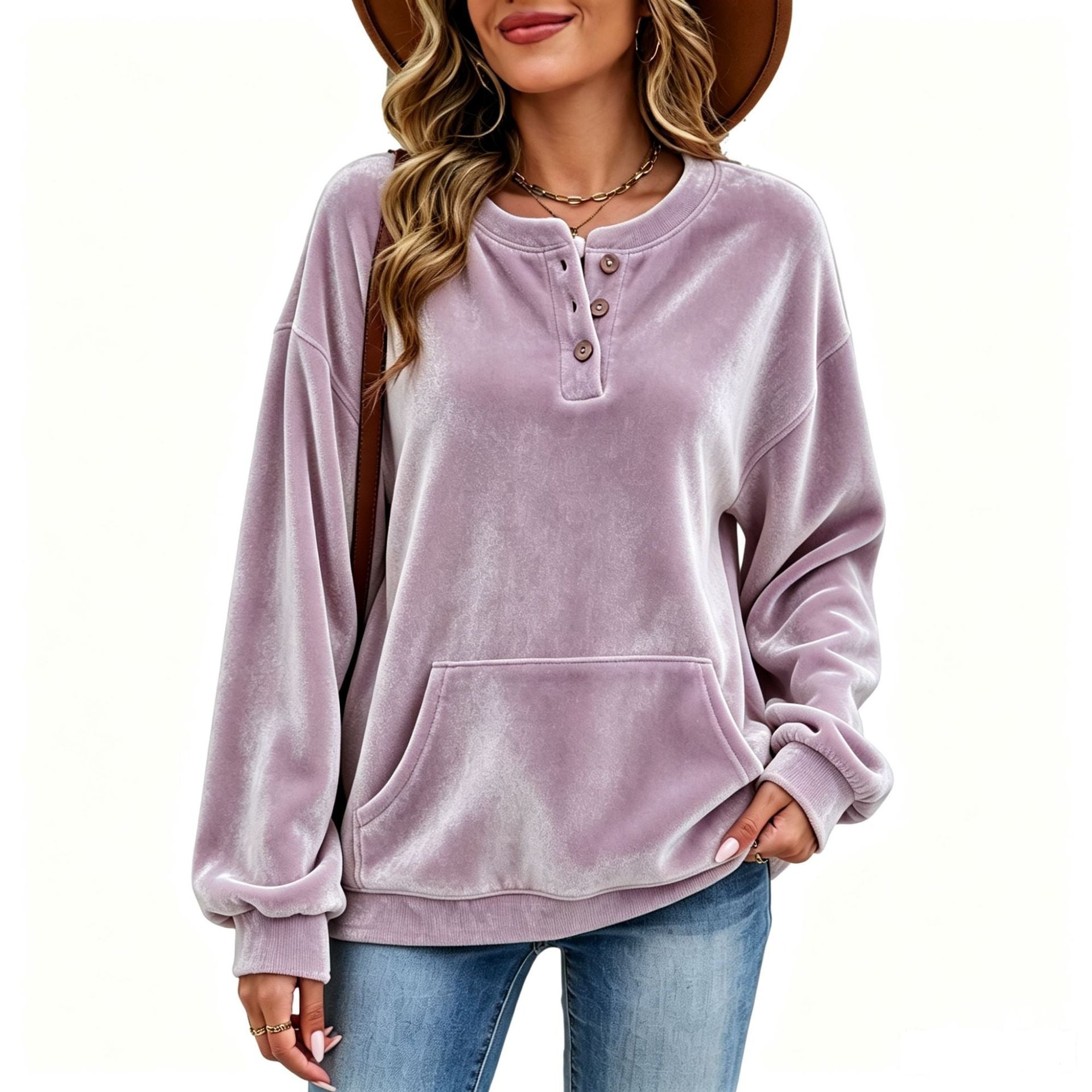 Women's Golden Velvet Sweatshirt