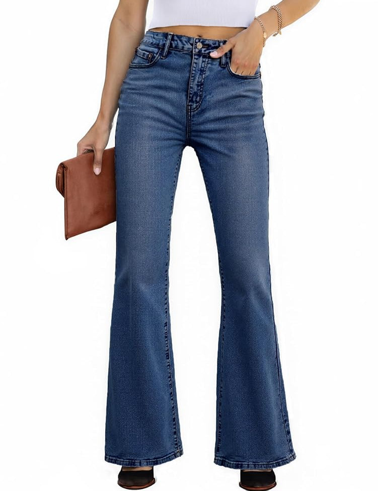High Waisted Stretch Bootcut Flare Jeans