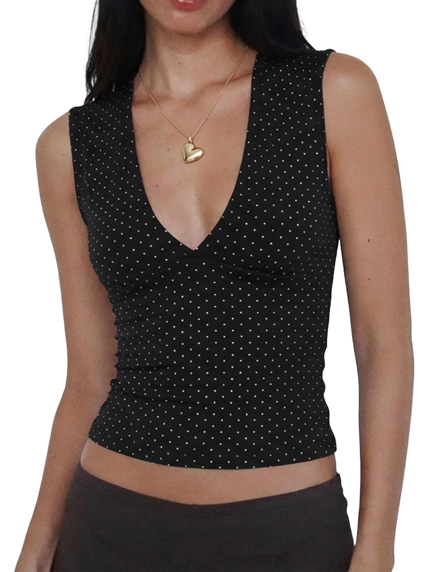 Women Deep V Neck Tops