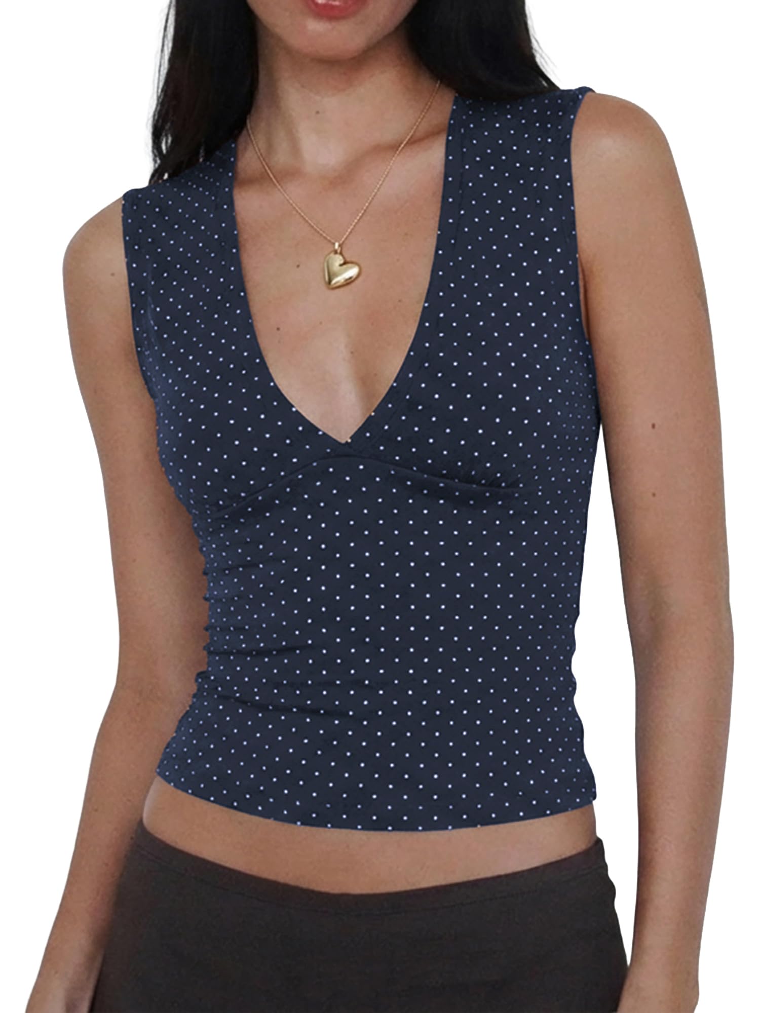 Women Deep V Neck Tops