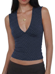 Women Deep V Neck Tops