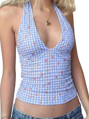 Halter Tops for Women Summer Going Out Shirt