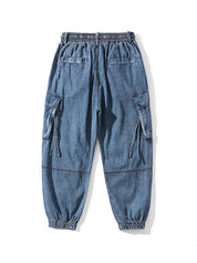 Men's Loose Fit Jogger Cargo Jeans