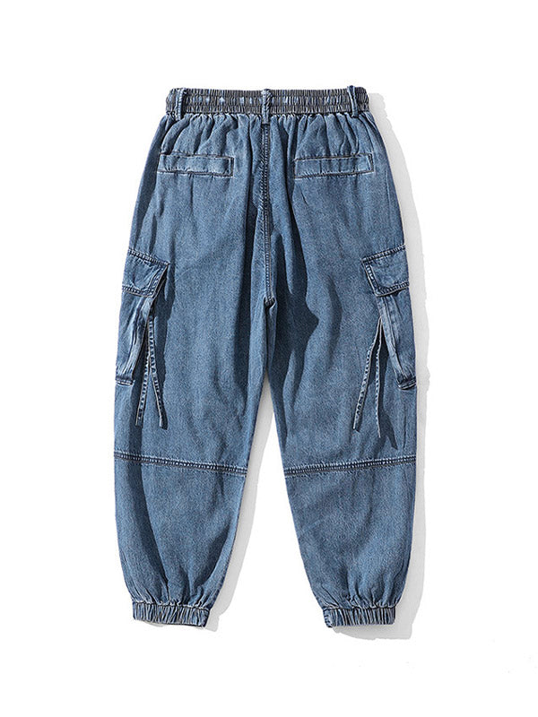 Men's Loose Fit Jogger Cargo Jeans