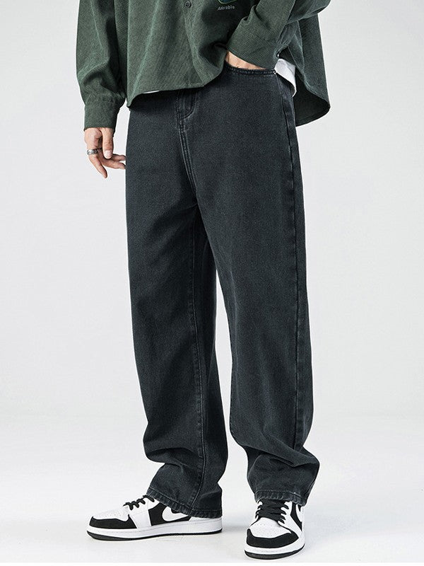 Men's Basic Wash Loose Jeans