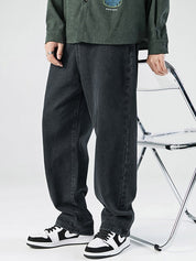 Men's Basic Wash Loose Jeans